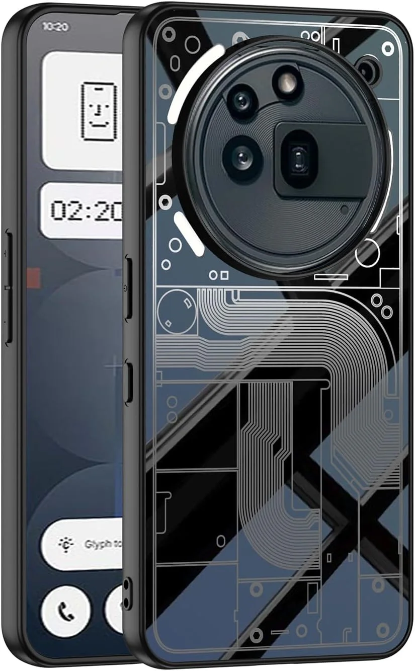 قاب محافظ گوشی Gruattreay سازگار با ناتینگ فون (3a) پرو، با فناوری AG، حس لطیف و سازگار با پوست، لبه TPU نرم، ضد ضربه و محافظ برای ناتینگ فون 3a پرو (مشکی)