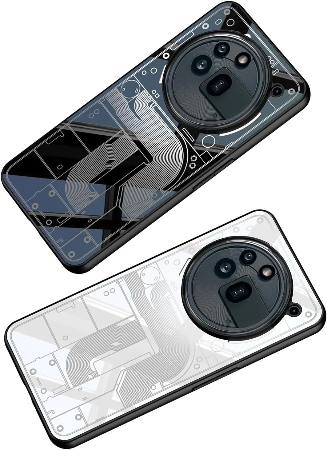 قاب محافظ گوشی Gruattreay سازگار با ناتینگ فون (3a) پرو، با فناوری AG، حس لطیف و سازگار با پوست، لبه TPU نرم، ضد ضربه و محافظ برای ناتینگ فون 3a پرو (مشکی)