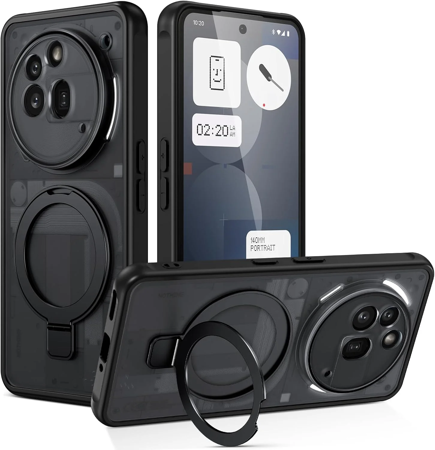 پایه مغناطیسی Telaso برای قاب گوشی ناتینگ فون 3a Pro، قاب مات گوشی موبایل برای ناتینگ فون 3a Pro، سازگار با MagSafe، پوشش محافظ ضد ضربه و ضد افتادن، مشکی