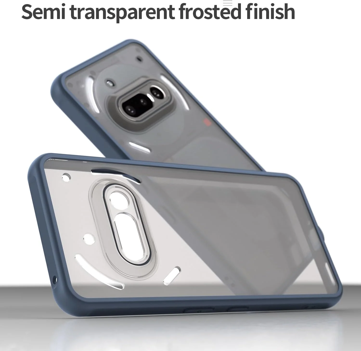 کاور گوشی موبایل ران تو، سازگار با ناتینگ فون 3a، PC سخت + TPU نرم، ضد خش، سبک وزن، سازگار با ناتینگ فون 3a. (آبی)