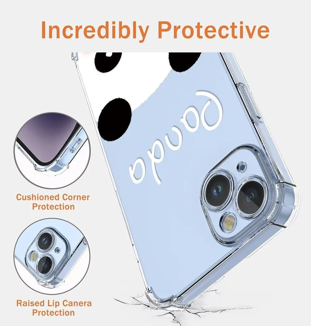 کاور گوشی ناتینگ فون (3) برند SEAHAI، فوق العاده نازک، شیک، سیلیکونی نرم، گل های رنگارنگ، ضد ضربه، ژله ای TPU شفاف - پاندا