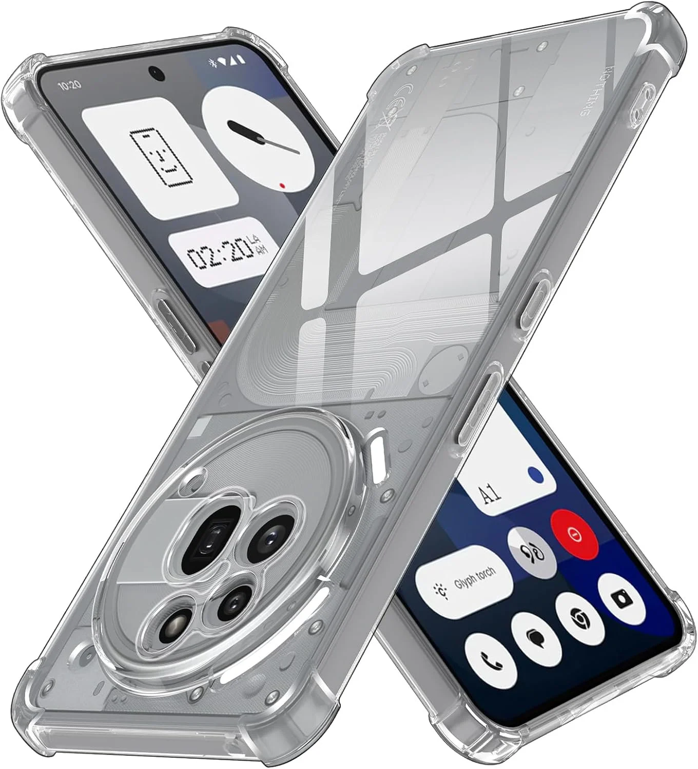 کاور محافظ گوشی ناتینگ فون 3a Pro مدل SineOrdo، کاور فوق‌العاده باریک سیلیکونی TPU – شفاف