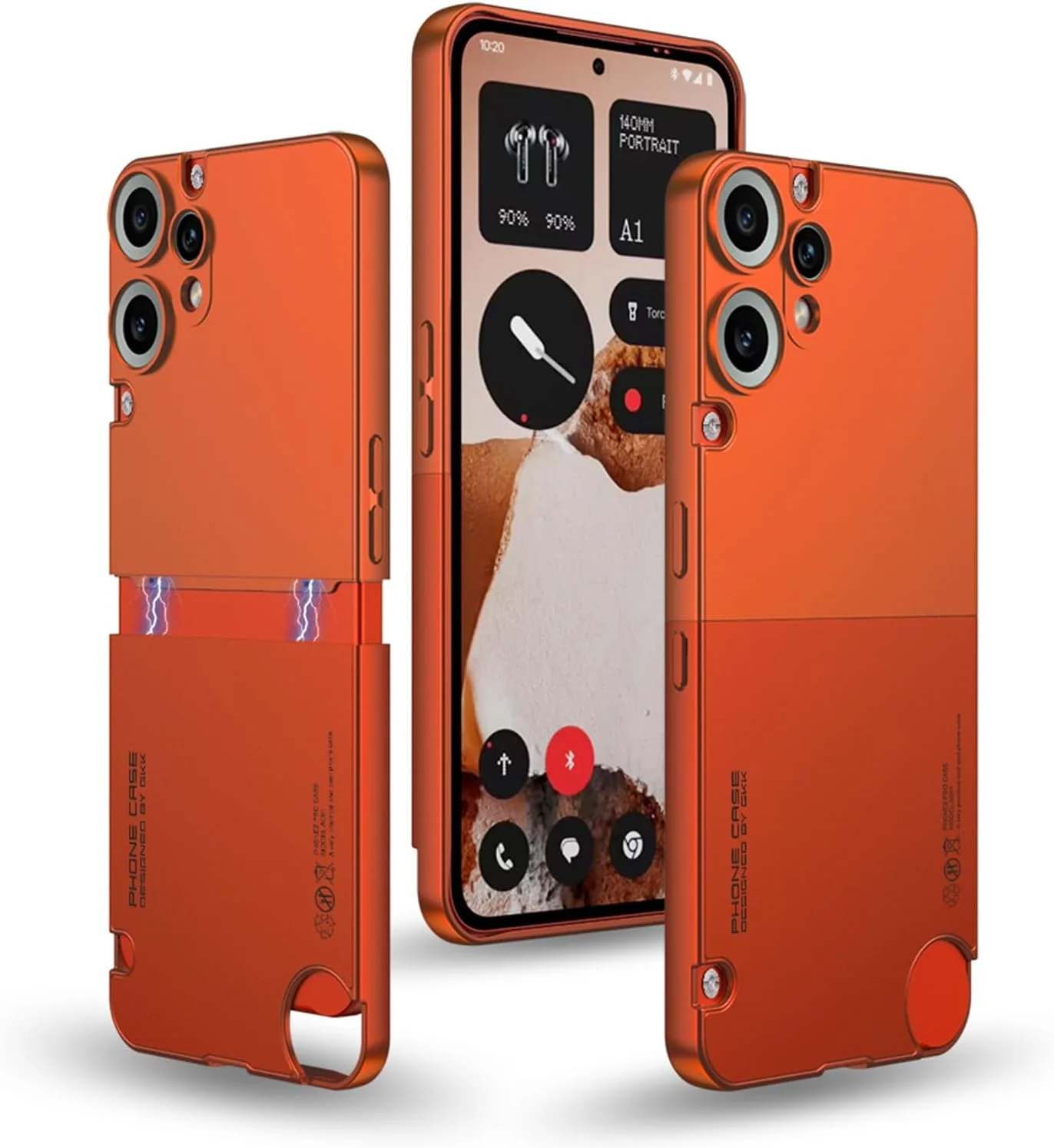 قاب محافظ گوشی TIANYUE Nothing CMF Phone 2 Pro، پوشش سخت PC فوق العاده باریک، قاب برای Nothing CMF Phone 2 Pro - نارنجی