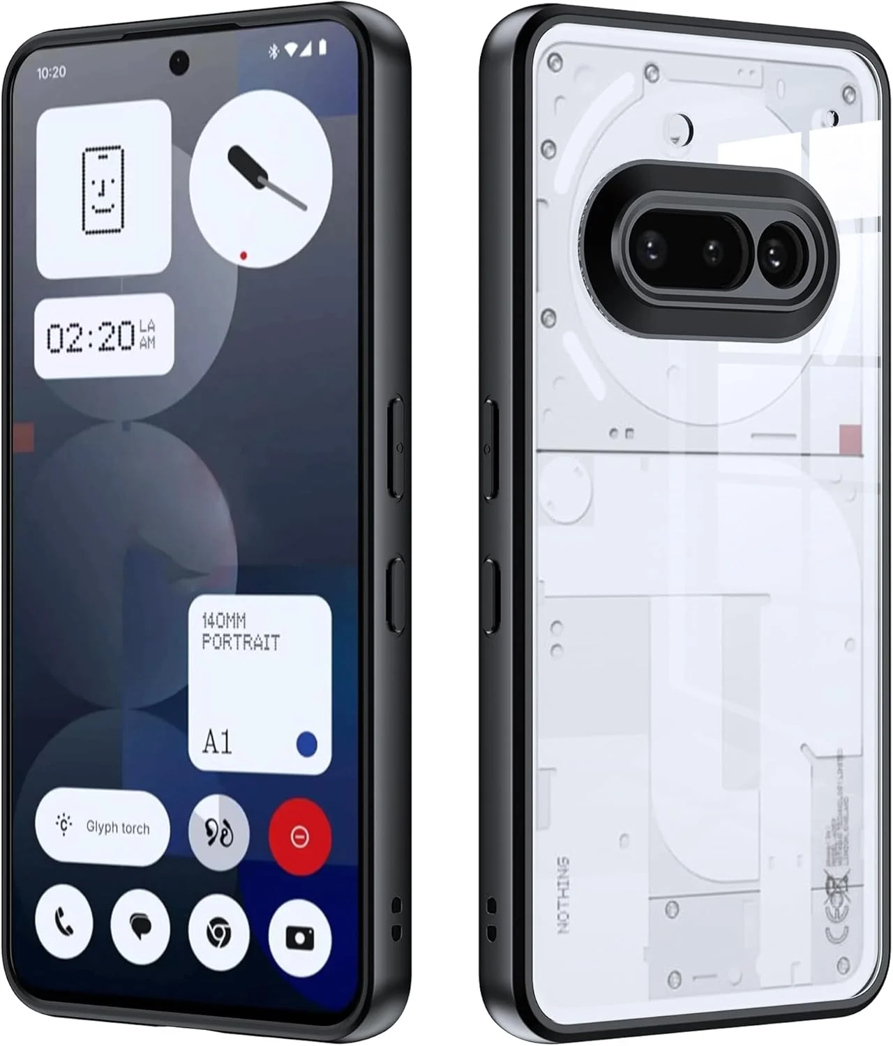 قاب محافظ گوشی ناتینگ فون (3a)، ضد زردی، نیمه شفاف مات، ضد ضربه (غیر TPU)