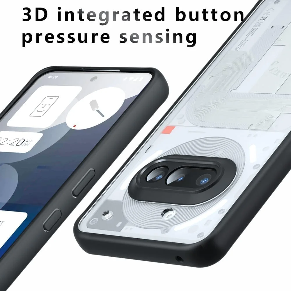 قاب محافظ گوشی ناتینگ فون (3a)، ضد زردی، نیمه شفاف مات، ضد ضربه (غیر TPU)