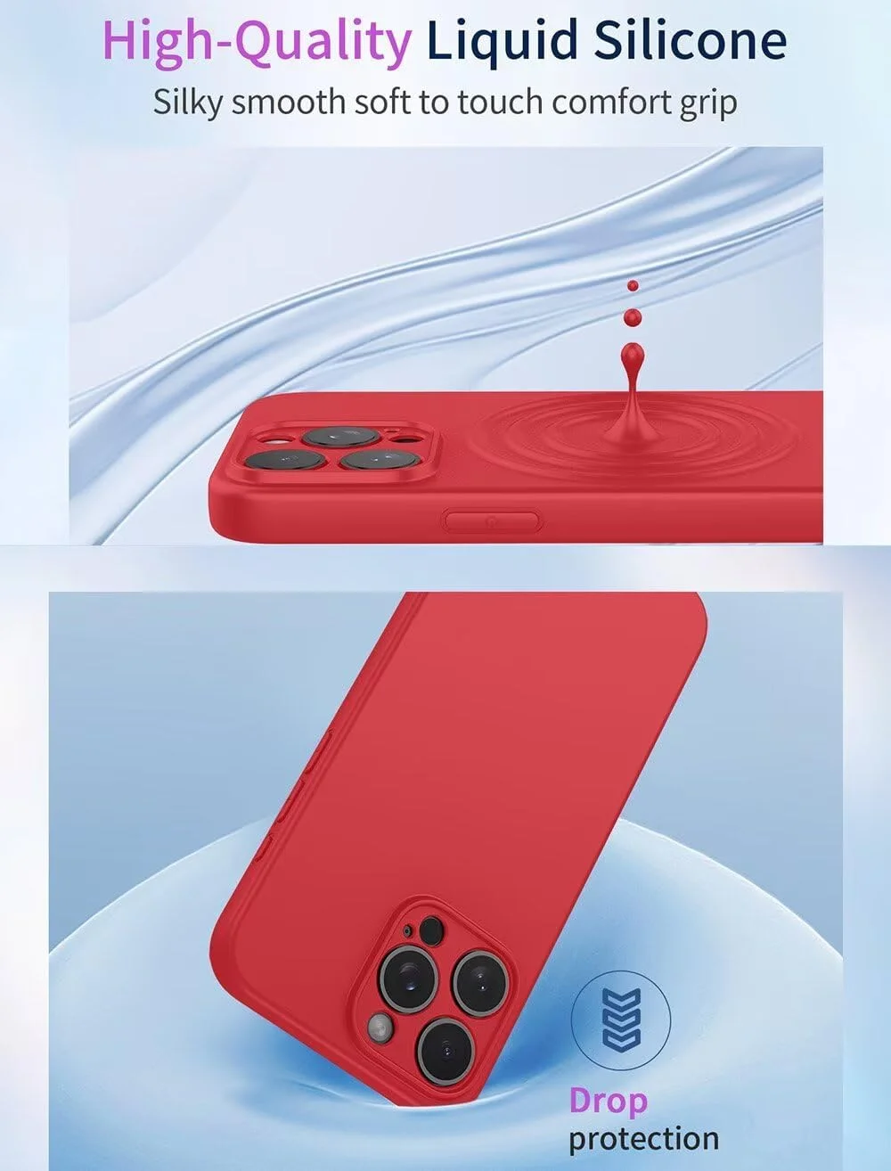 کاور سیلیکونی گوشی ناتینگ فون (3a) پرو مدل SEAHAI، فوق العاده نازک با بافتی نرم و لطیف، طراحی ایربگ ضد ضربه، بامپر TPU ممتاز - قرمز