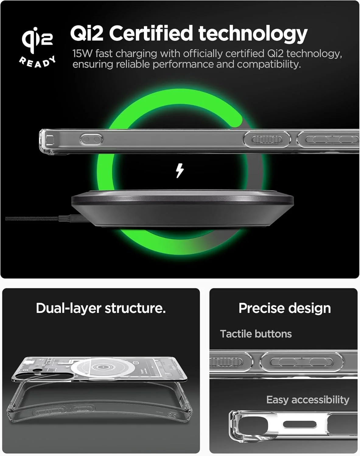 کاور محافظ گوشی سامسونگ گلکسی اس 25 مدل Spigen Ultra Hybrid MagFit [سازگار با MagSafe] (2025) - Zero One White