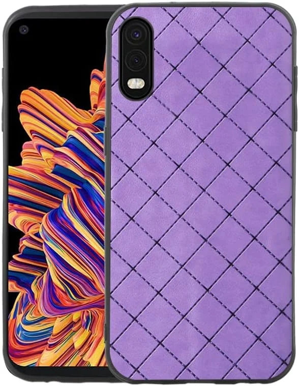 کاور محافظ باریک و مقاوم ELISORLI سازگار با گوشی سامسونگ گلکسی Xcover Pro، لوازم جانبی موبایل TPU لاستیکی ضد لغزش، محافظ نرم گوشی برای Gaxaly X SM-G715U SM-G715U1، مناسب برای خانم ها و آقایان - بنفش