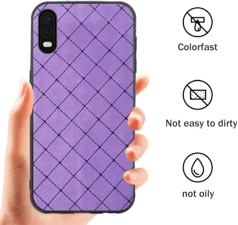 کاور محافظ باریک و مقاوم ELISORLI سازگار با گوشی سامسونگ گلکسی Xcover Pro، لوازم جانبی موبایل TPU لاستیکی ضد لغزش، محافظ نرم گوشی برای Gaxaly X SM-G715U SM-G715U1، مناسب برای خانم ها و آقایان - بنفش