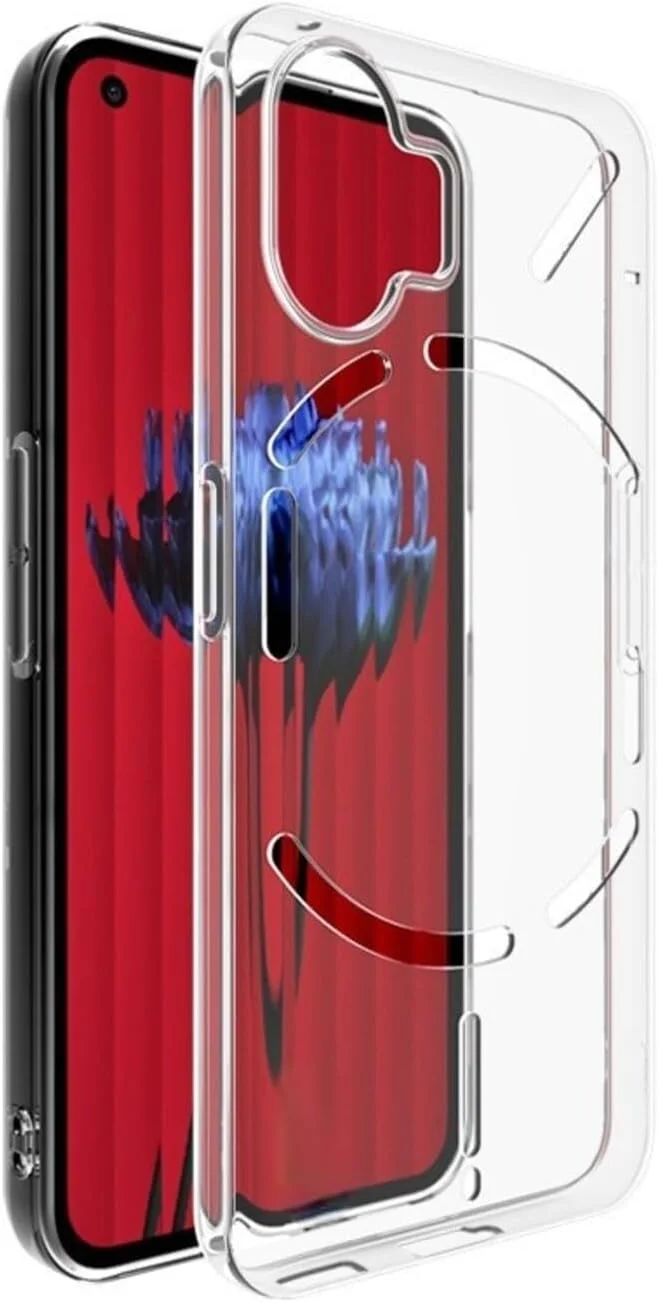 کاور شفاف Zubitech برای گوشی Nothing Phone 2، ضد خش، انعطاف پذیر، برش های دقیق، محافظ دوربین برجسته، مدل Clear