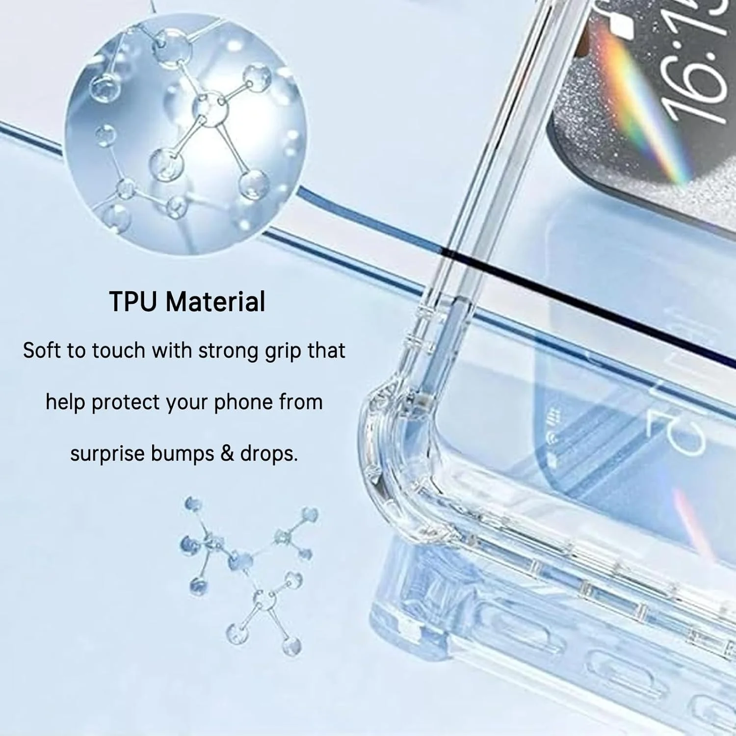 محافظ صفحه نمایش حریم خصوصی نرم MuHadJiya برای Nothing Phone 2 [بسته 4 عددی] به همراه قاب محافظ TPU شفاف (برای Nothing Phone 2)