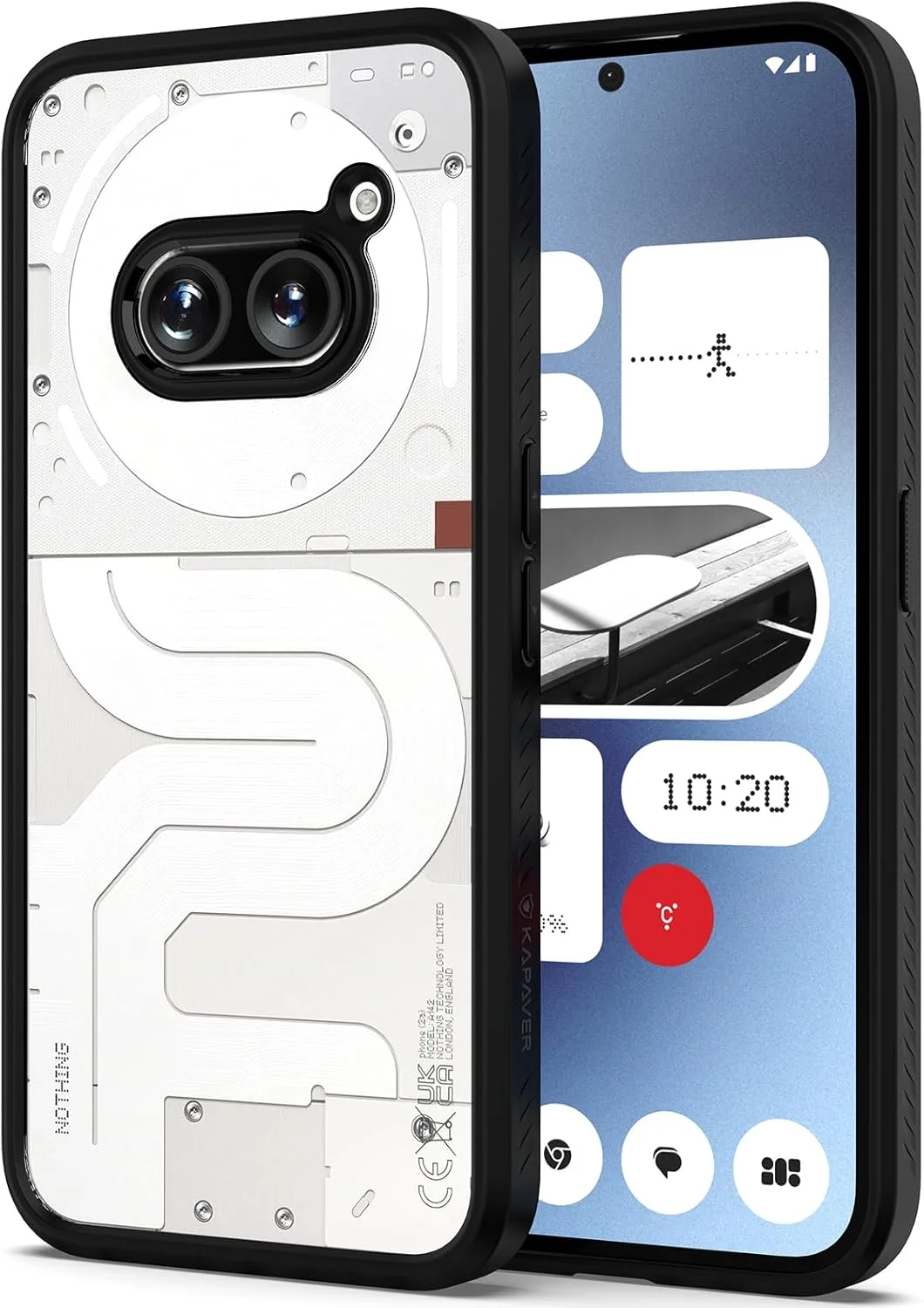 کاور پشتی ایمپالس ترموپلاستیک پلی یورتان KAPAVER برای ناتینگ فون 2A 5G (مشکی)