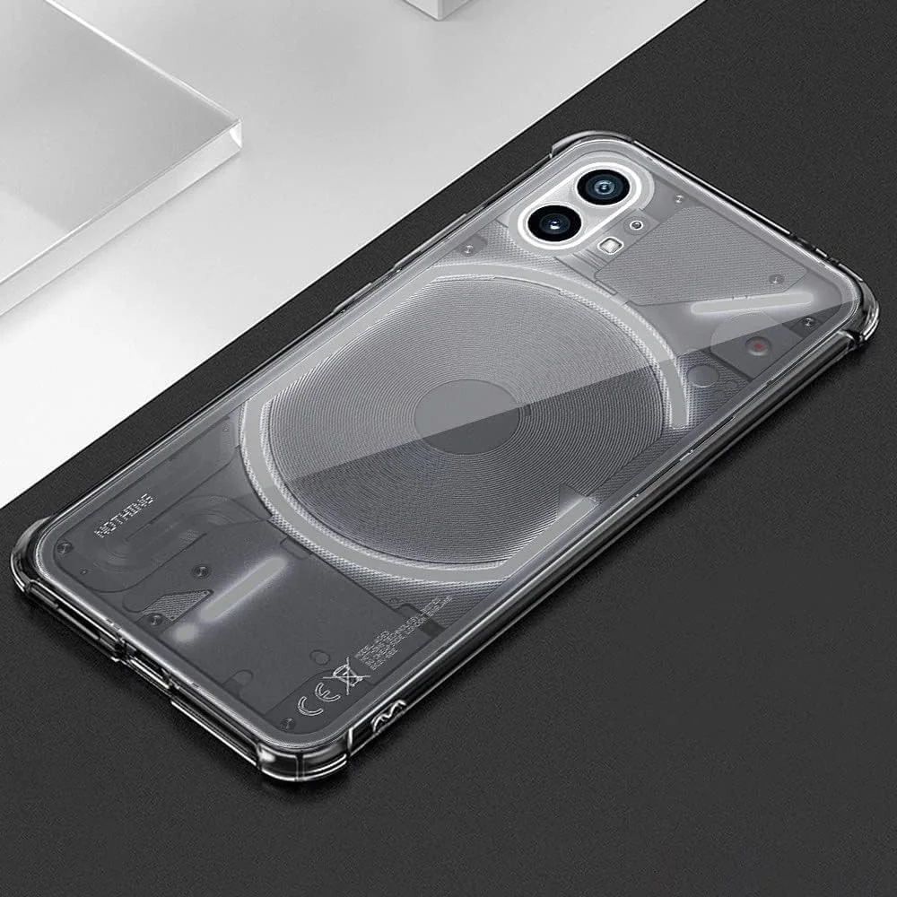 کاور پشتی شفاف ضد ضربه SmartGrist برای ناتینگ فون 1 – کاور سیلیکونی نرم با بالشتک هوا، محافظ ضد خش