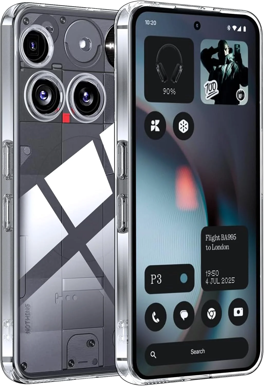 کاور محافظ نرم سیلیکونی برای ناتینگ فون (3) / کاور ناتینگ فون 3، محافظ دوربین، کاور موبایل TPU سیلیکونی نرم و شفاف