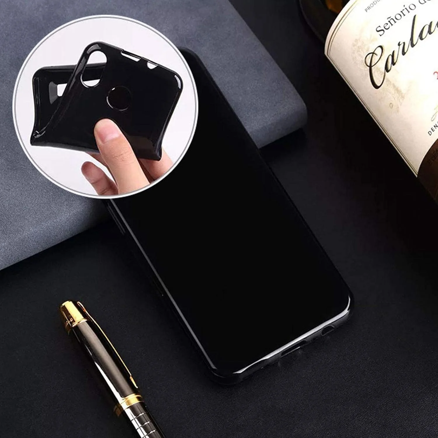 قاب گوشی برای ناتینگ CMF Phone 1، کاور ضربه گیر ضد خش مشکی، قاب TPU نرم و فوق العاده نازک، قاب محافظ سیلیکونی انعطاف پذیر برای ناتینگ CMF Phone 1 6.67 اینچ - ساده