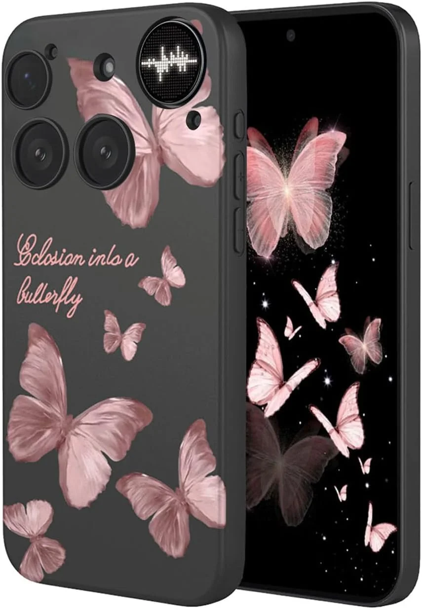 کاور HuDie برای Nothing Phone (3)، طرح فانتزی، بسیار نازک، سیلیکونی مایع نرم، کاور ابریشمی، محافظت کامل از بدنه با ضربه‌گیر TPU ممتاز