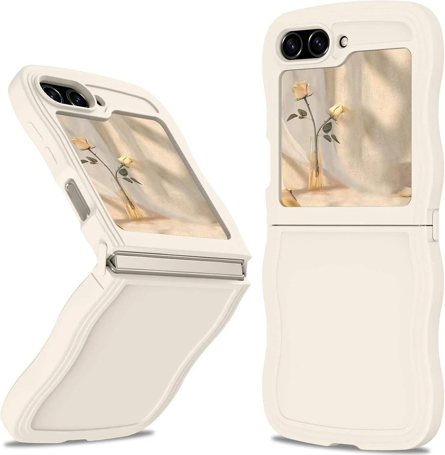 کیف محافظ گوشی سامسونگ زد فلیپ 5 با طرح موج فرفری زیبا، جنس سیلیکون TPU، باریک و مقاوم در برابر ضربه، محافظت کامل از بدنه، شیک و مدرن برای سامسونگ گلکسی زد فلیپ 5