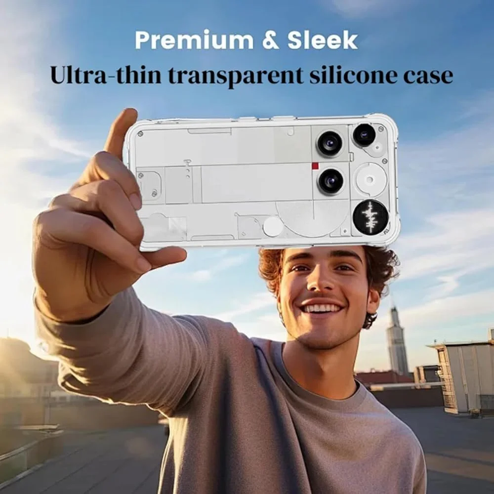 کاور محافظ گوشی ناتینگ فون (3) تیانیو، فوق العاده نازک، شفاف PC + TPU، محافظ کامل - شفاف