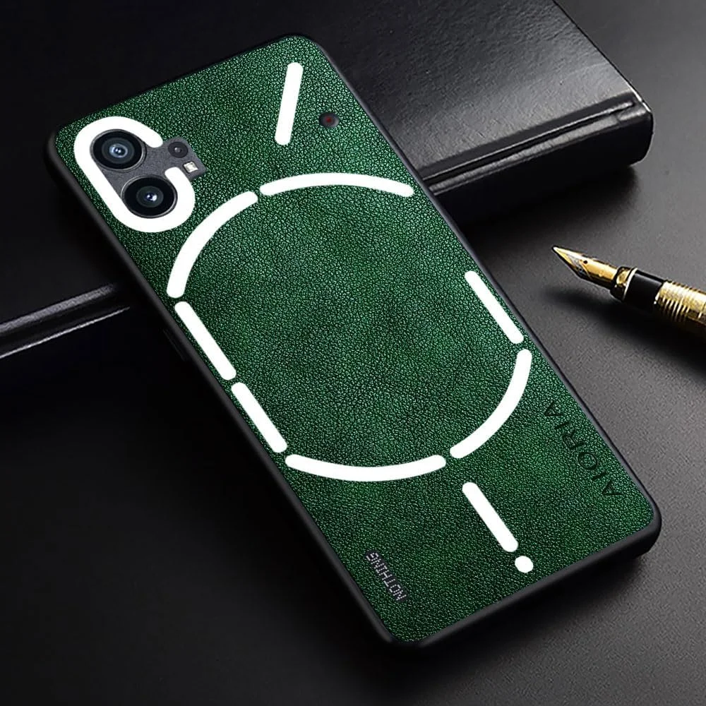 کاور چرمی پریمیوم AIORIA با طراحی کلاسیک و محافظت کامل برای گوشی ناتینگ فون (1) 5G (سبز)