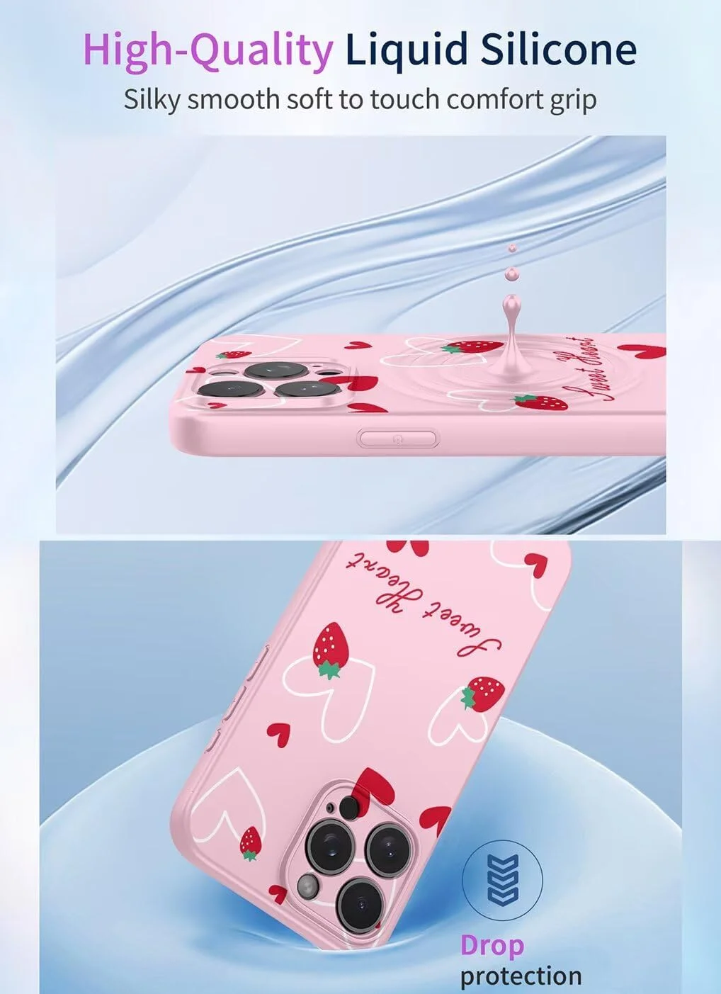 کاور سیلیکونی بسیار نازک و نرم ژله ای طرح گل و حیوانات زیبا برای ناتینگ فون (3)، کاور شیک مات TPU ضد ضربه - صورتی S07