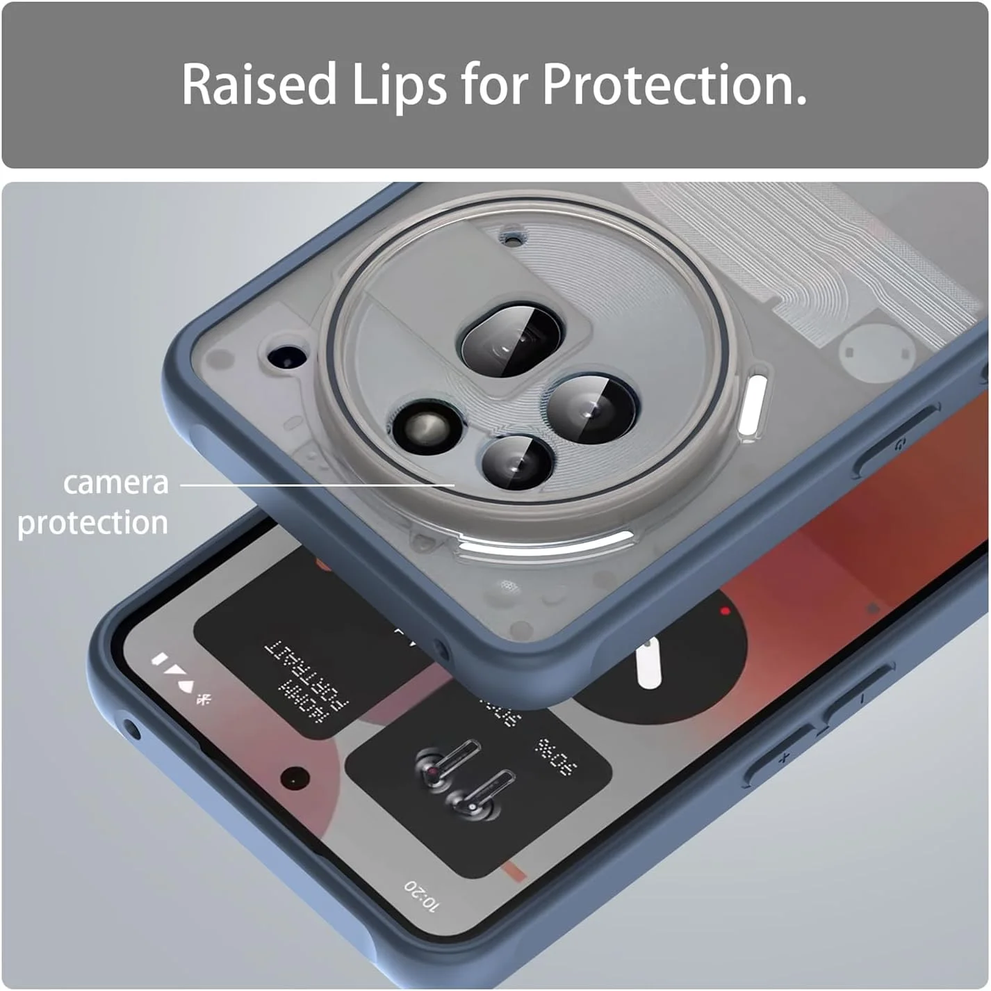 قاب محافظ گوشی آیلینگ مناسب برای ناتینگ فون (3a) پرو، سازگار با شارژ مغناطیسی، کاور بسیار نازک و مات PC سخت نیمه شفاف، بامپر TPU ضد ضربه سیلیکونی نرم (آبی) قاب محافظ گوشی آیلینگ مناسب برای ناتینگ فون (3a) پرو، سازگار با شارژ مغناطیسی، کاور بسیار نازک و مات PC سخت نیمه شفاف، بامپر TPU ضد ضربه سیلیکونی نرم (آبی)