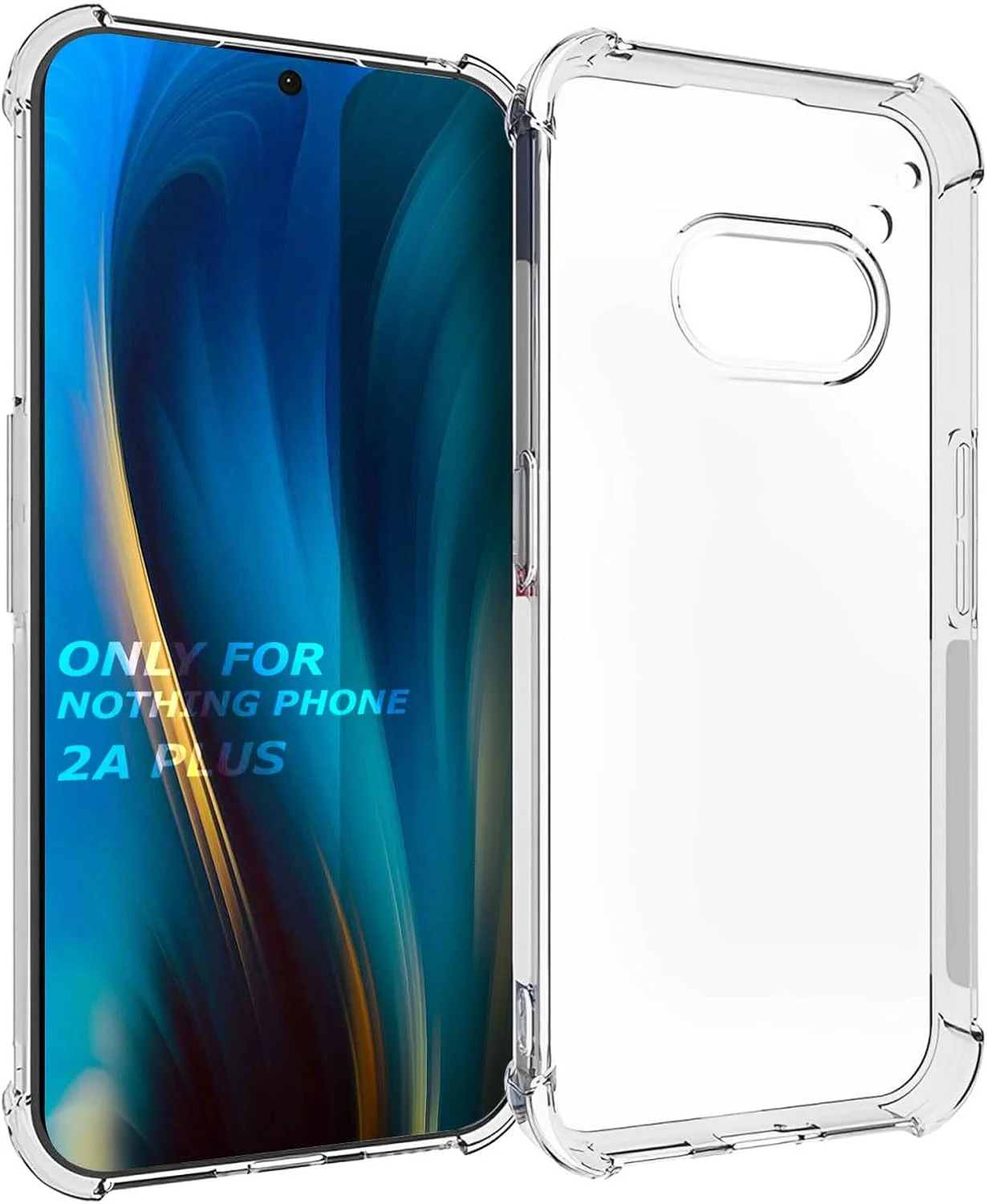 کاور محافظ گوشی ناتینگ فون 2a پلاس - TPU شفاف، کاور ضربه گیر سازگار با ناتینگ فون 2a پلاس