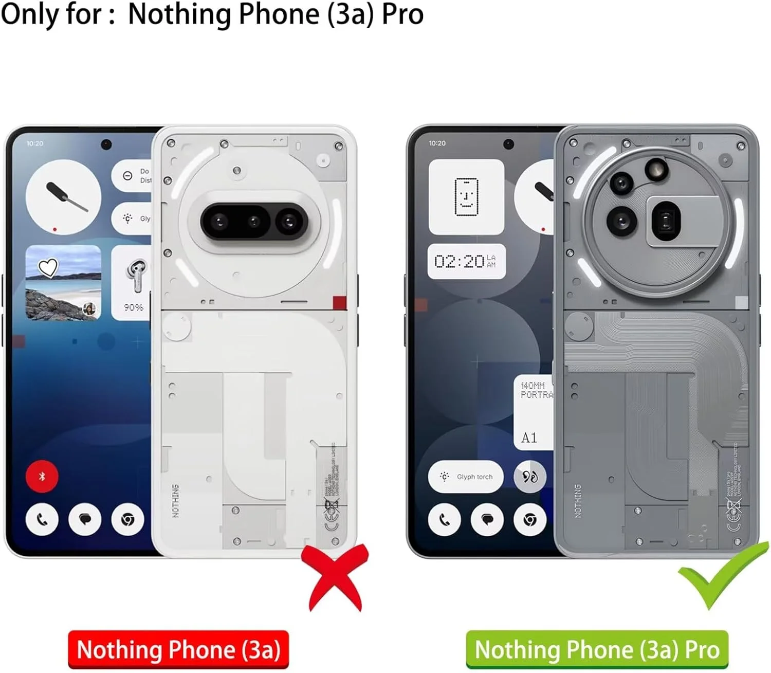 قاب محافظ DERHAN برای Nothing Phone 3a Pro، قاب ضد ضربه با حلقه + 2 عدد محافظ صفحه نمایش شیشه ای حرارت دیده، پوشش محافظ ضد لرزش - مشکی