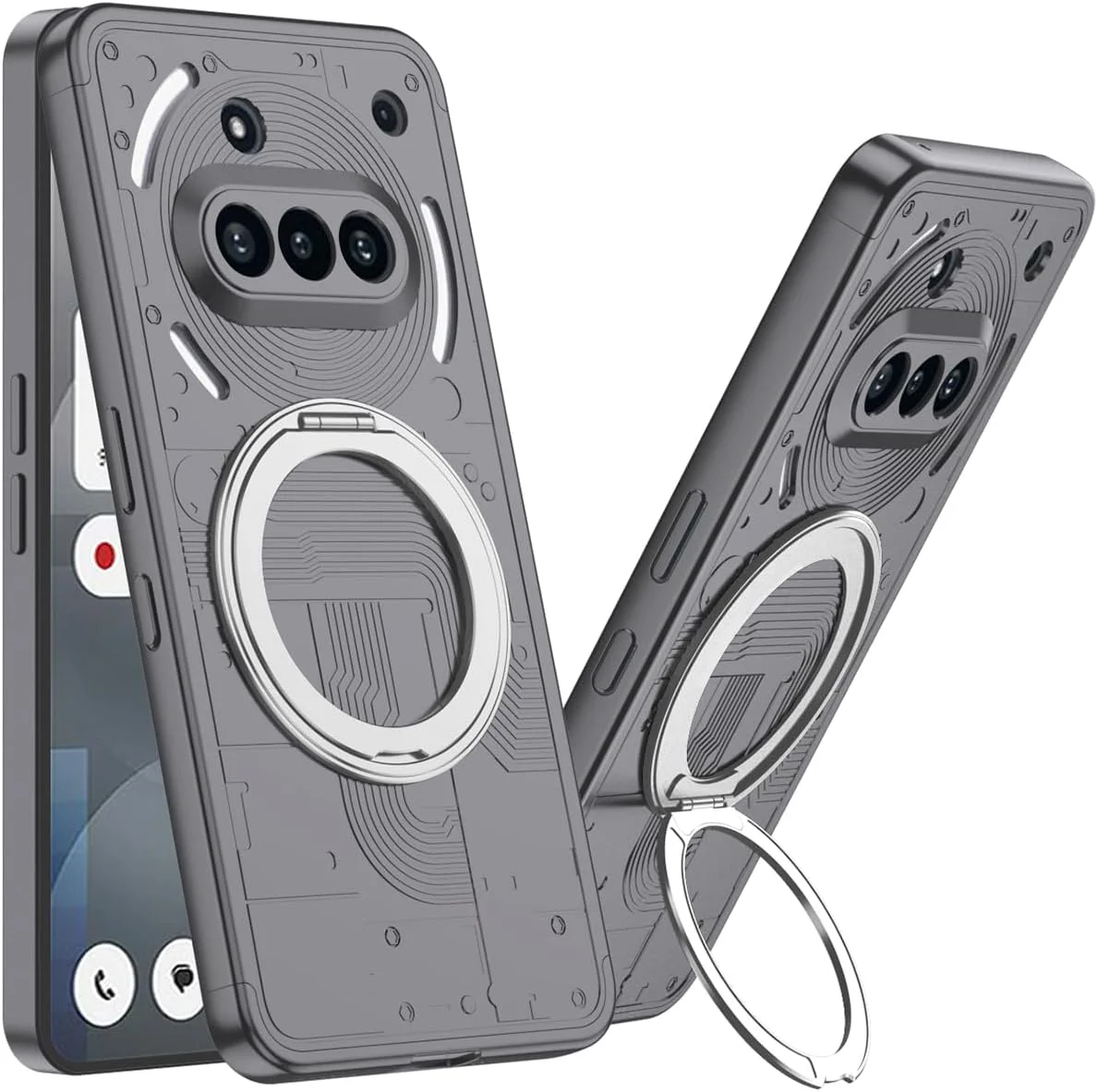 کاور مغناطیسی ioiFour با استند انگشتی برای ناتینگ فون 3a، سازگار با مگسیف، محافظت در برابر ضربه و سقوط (خاکستری، ناتینگ فون 3a) کاور مغناطیسی ioiFour با استند انگشتی برای ناتینگ فون 3a، سازگار با مگسیف، محافظت در برابر ضربه و سقوط (خاکستری، ناتینگ فون 3a)