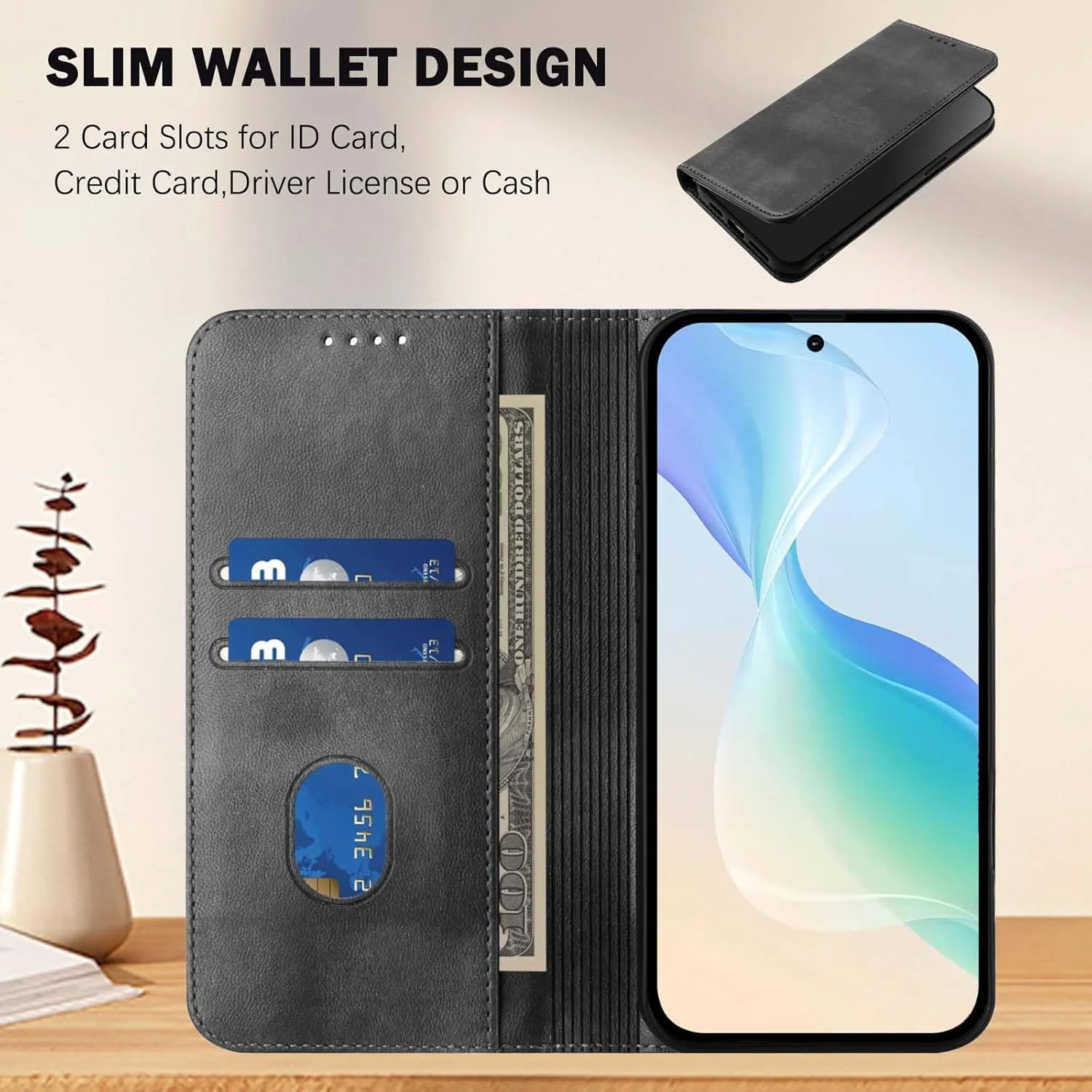 کیف پول چرمی و TPU پریمیوم HAOYE برای تلفن Nothing Phone (3) با جای کارت/ مسدود کننده RFID/ بست مغناطیسی/ عملکرد استند - صورتی کیف پول چرمی و TPU پریمیوم HAOYE برای تلفن Nothing Phone (3) با جای کارت/ مسدود کننده RFID/ بست مغناطیسی/ عملکرد استند - صورتی