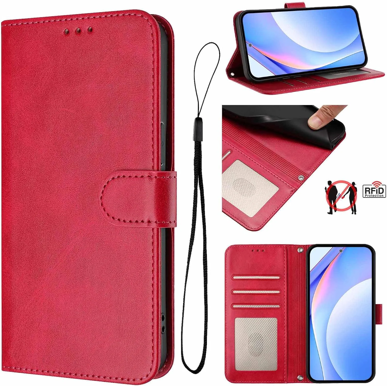 کیف چرمی HAOYE برای Nothing Phone (3a) Pro، کیف پول با بست مغناطیسی/بست کارت، پوشش ضد ضربه، محافظ RFID و پایه تاشو - صورتی کیف چرمی HAOYE برای Nothing Phone (3a) Pro، کیف پول با بست مغناطیسی/بست کارت، پوشش ضد ضربه، محافظ RFID و پایه تاشو - صورتی