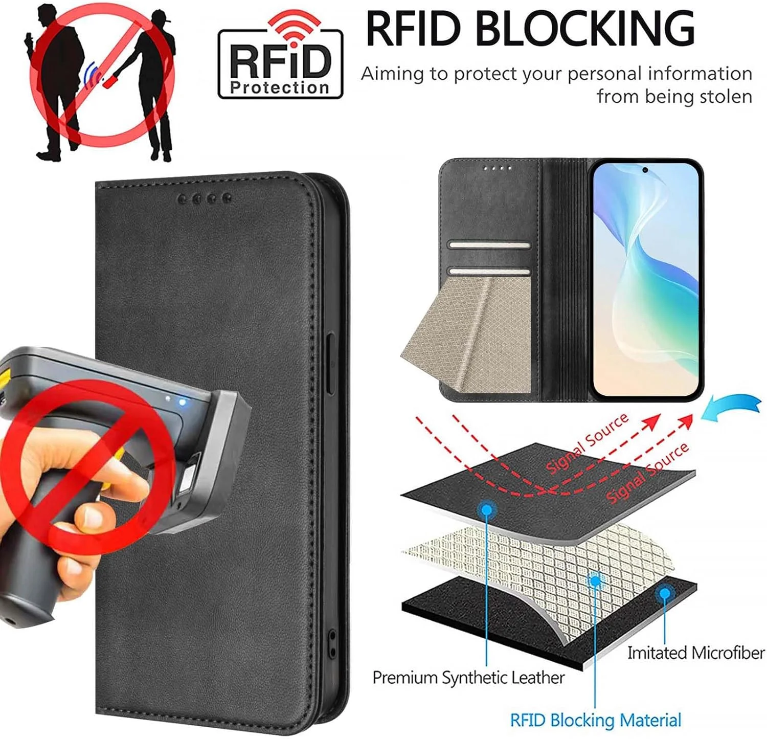 کیف پول چرمی و TPU پریمیوم HAOYE برای تلفن Nothing Phone (3) با جای کارت/ مسدود کننده RFID/ بست مغناطیسی/ عملکرد استند - صورتی کیف پول چرمی و TPU پریمیوم HAOYE برای تلفن Nothing Phone (3) با جای کارت/ مسدود کننده RFID/ بست مغناطیسی/ عملکرد استند - صورتی