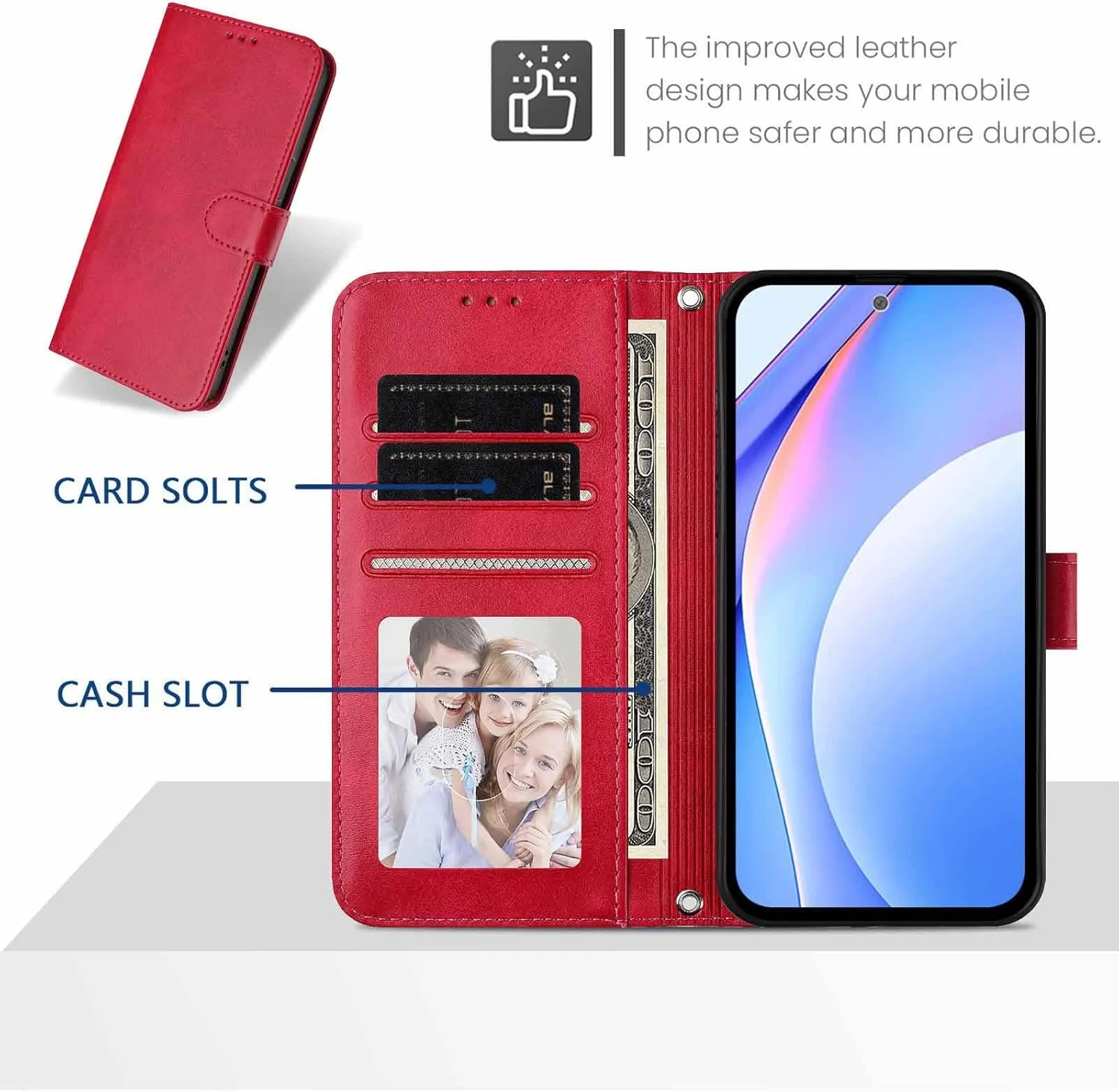 کیف چرمی HAOYE برای Nothing Phone (3a) Pro، کیف پول با بست مغناطیسی/بست کارت، پوشش ضد ضربه، محافظ RFID و پایه تاشو - صورتی کیف چرمی HAOYE برای Nothing Phone (3a) Pro، کیف پول با بست مغناطیسی/بست کارت، پوشش ضد ضربه، محافظ RFID و پایه تاشو - صورتی