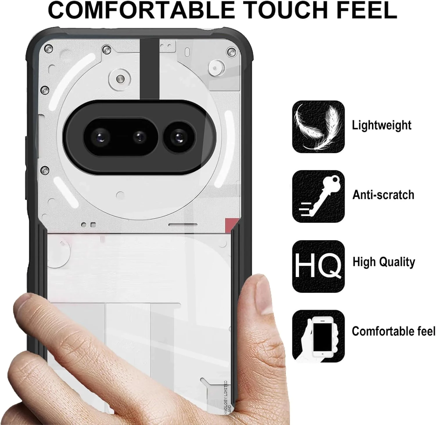 کاور محافظ گوشی ناتینگ فون 3a، کاور پشتی آکریلیک سخت و ضربه گیر TPU بسیار شفاف و ضد زردی، محافظت سبک وزن در برابر افتادن، محافظ سخت شفاف به همراه 2 محافظ صفحه شیشه ای حرارت دیده کاور محافظ گوشی ناتینگ فون 3a، کاور پشتی آکریلیک سخت و ضربه گیر TPU بسیار شفاف و ضد زردی، محافظت سبک وزن در برابر افتادن، محافظ سخت شفاف به همراه 2 محافظ صفحه شیشه ای حرارت دیده