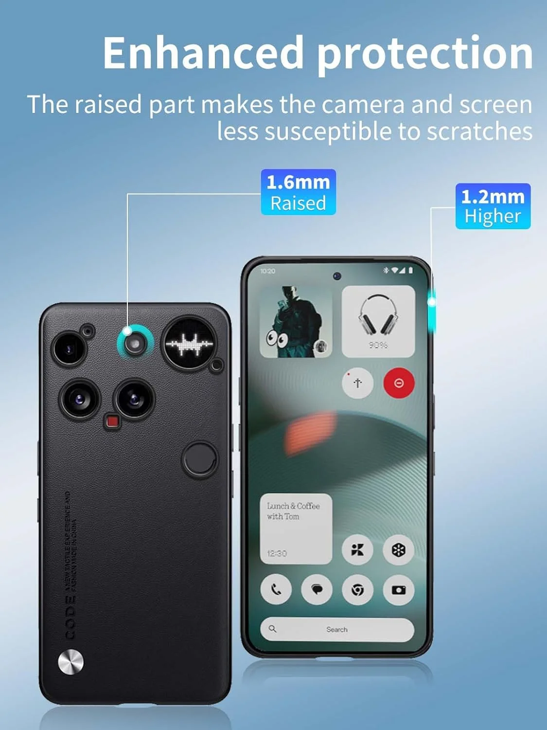 قاب محافظ گوشی نوکیاجو برای ناتینگ فون 3، قاب محافظ گوشی، ضد افتادن، جذب شوک، محافظت جامع، جلد سخت چرمی PC، پوشش محافظ برای ناتینگ فون 3 (مشکی) قاب محافظ گوشی نوکیاجو برای ناتینگ فون 3، قاب محافظ گوشی، ضد افتادن، جذب شوک، محافظت جامع، جلد سخت چرمی PC، پوشش محافظ برای ناتینگ فون 3 (مشکی)