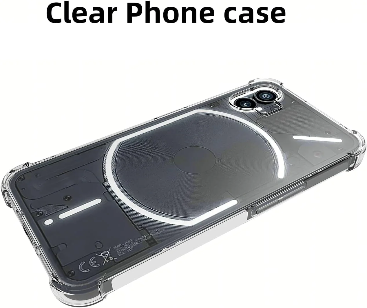 قاب محافظ گوشی ناتینگ فون ۱، کاور بامپر سیلیکونی TPU شفاف، ضد زردی و ضد خش، پشت سخت شفاف – قاب محافظ ضد ضربه HD قاب محافظ گوشی ناتینگ فون ۱، کاور بامپر سیلیکونی TPU شفاف، ضد زردی و ضد خش، پشت سخت شفاف – قاب محافظ ضد ضربه HD
