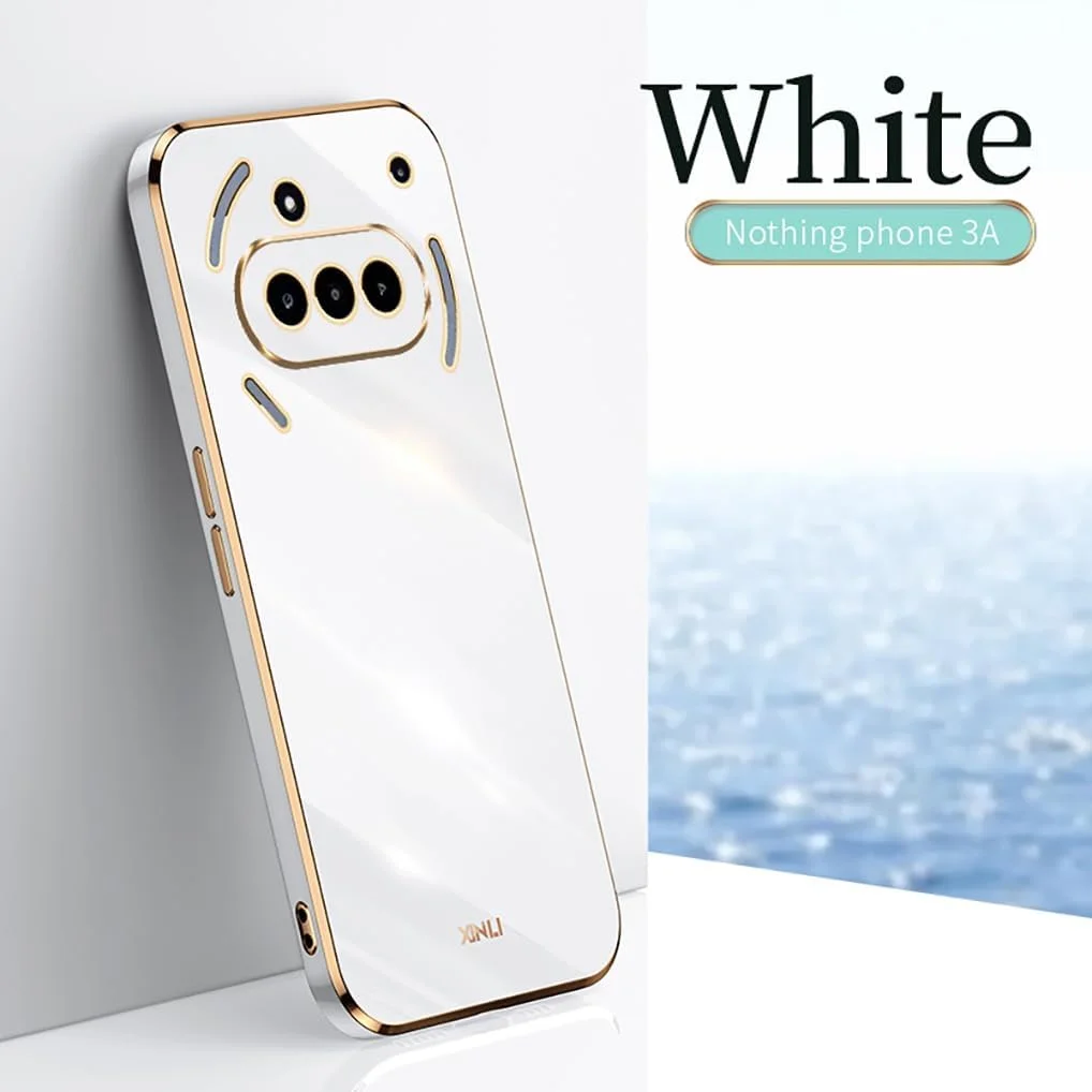 کاور محافظ گوشی ناتینگ فون (3a) مدل SEAHAI، فوق العاده نازک، طراحی زیبا با روکش آبکاری شده، کاور ژله ای TPU مقاوم در برابر ضربه، سفید کاور محافظ گوشی ناتینگ فون (3a) مدل SEAHAI، فوق العاده نازک، طراحی زیبا با روکش آبکاری شده، کاور ژله ای TPU مقاوم در برابر ضربه، سفید