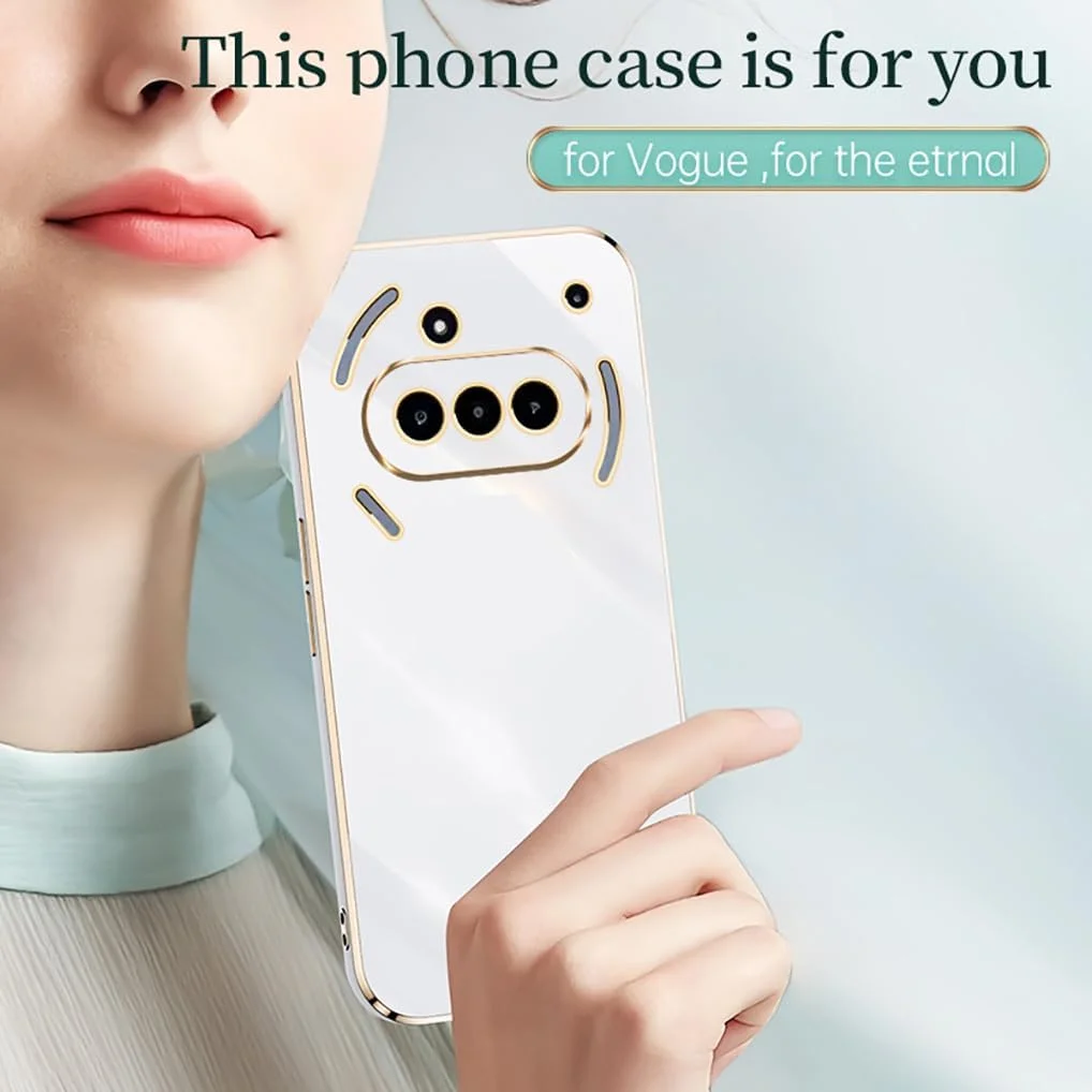 کاور محافظ گوشی ناتینگ فون (3a) مدل SEAHAI، فوق العاده نازک، طراحی زیبا با روکش آبکاری شده، کاور ژله ای TPU مقاوم در برابر ضربه، سفید کاور محافظ گوشی ناتینگ فون (3a) مدل SEAHAI، فوق العاده نازک، طراحی زیبا با روکش آبکاری شده، کاور ژله ای TPU مقاوم در برابر ضربه، سفید