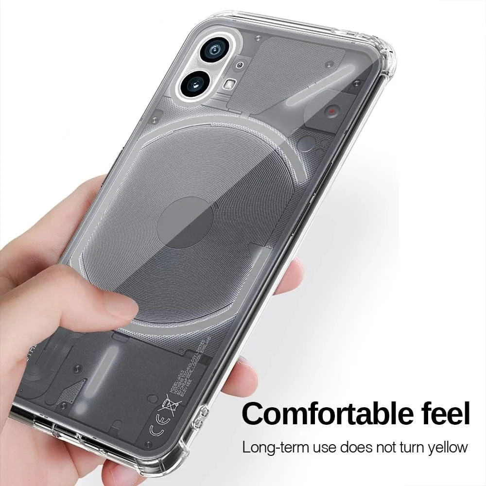 کاور محافظ گوشی ناتینگ فون 1 مدل ایربگ با محافظت فوق العاده، نرم و شفاف به همراه محافظ دوربین کاور محافظ گوشی ناتینگ فون 1 مدل ایربگ با محافظت فوق العاده، نرم و شفاف به همراه محافظ دوربین