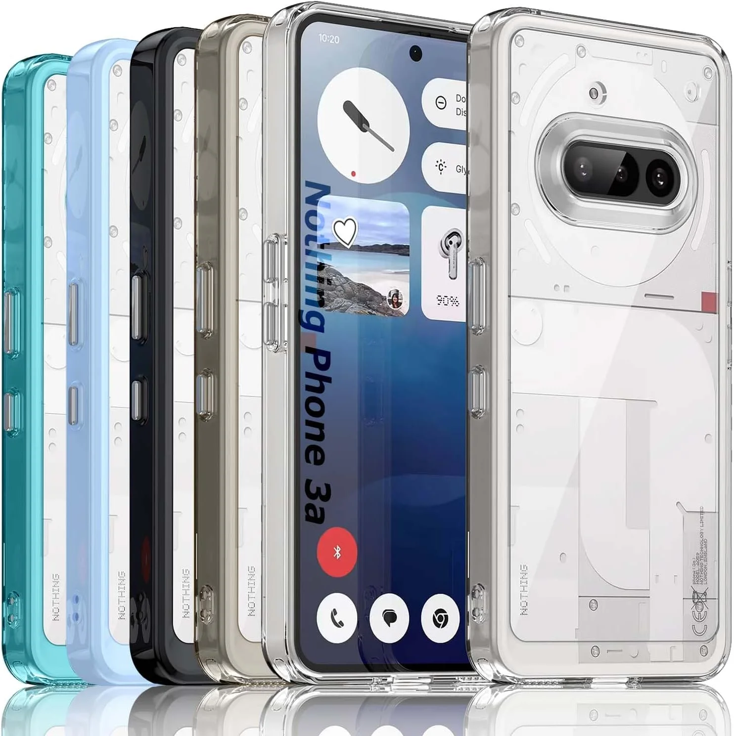 قاب محافظ TailTech برای Nothing Phone 3a، قاب گوشی آکریلیک شفاف، کاور برای Nothing 3a، شفاف