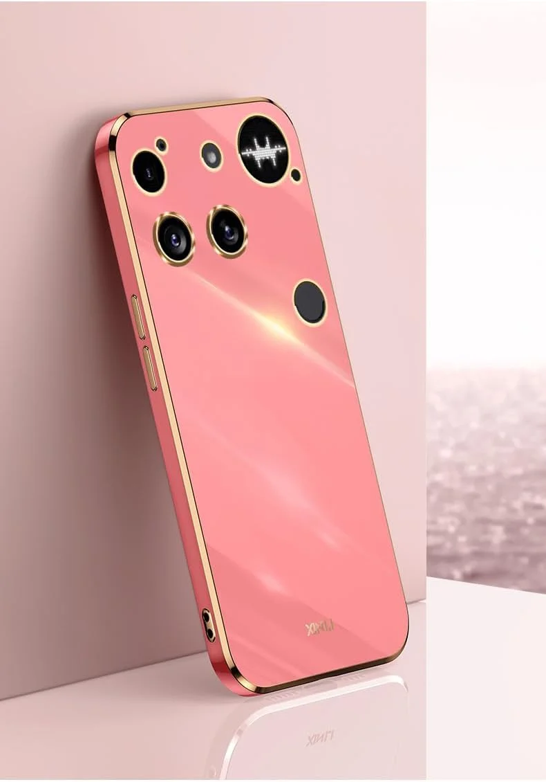 قاب محافظ گوشی ناتینگ فون (3) هاویه، روکش TPU سیلیکونی باریک و انعطاف پذیر با آبکاری الکتریکی، ضد خش و ضد ضربه. قرمز