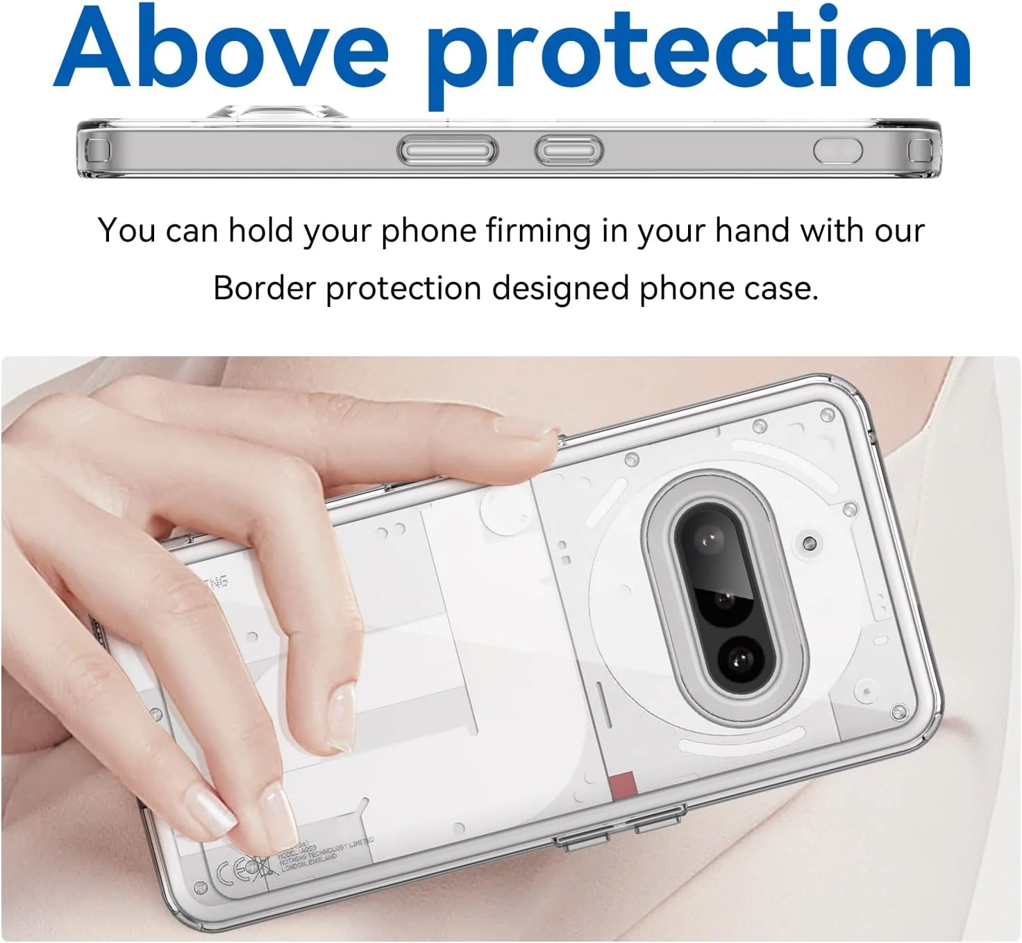 قاب محافظ TailTech برای Nothing Phone 3a، قاب گوشی آکریلیک شفاف، کاور برای Nothing 3a، شفاف قاب محافظ TailTech برای Nothing Phone 3a، قاب گوشی آکریلیک شفاف، کاور برای Nothing 3a، شفاف