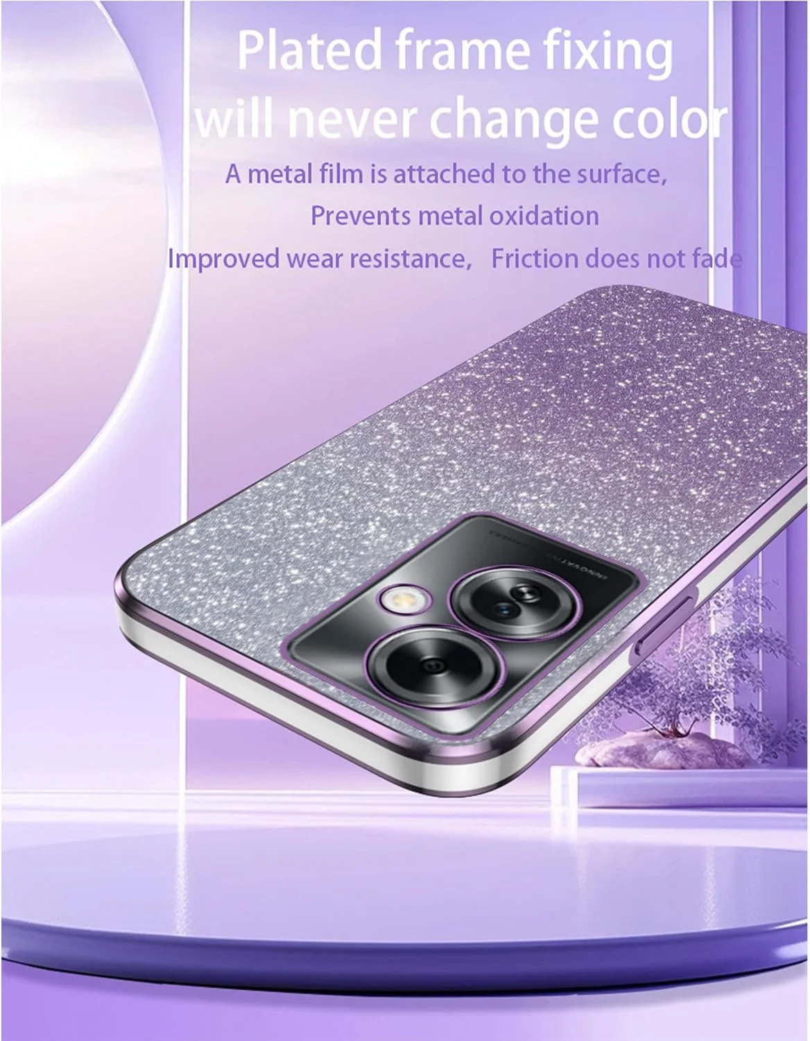 قاب محافظ گوشی ناتینگ فون (3) هاویه، باریک، سیلیکونی، TPU با فریم آبکاری شده، ضد خش، ضد ضربه، همراه با استیکر براق. بنفش قاب محافظ گوشی ناتینگ فون (3) هاویه، باریک، سیلیکونی، TPU با فریم آبکاری شده، ضد خش، ضد ضربه، همراه با استیکر براق. بنفش