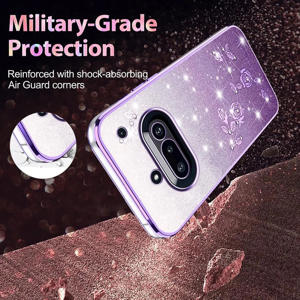 کاور گوشی ناتینگ فون (3a) طرح گرادیانی رنگی، سیلیکونی نرم و شیک با طرح گل درخشان، طراحی دخترانه، فوق العاده نازک، ضد ضربه، بامپر TPU - بنفش کاور گوشی ناتینگ فون (3a) طرح گرادیانی رنگی، سیلیکونی نرم و شیک با طرح گل درخشان، طراحی دخترانه، فوق العاده نازک، ضد ضربه، بامپر TPU - بنفش