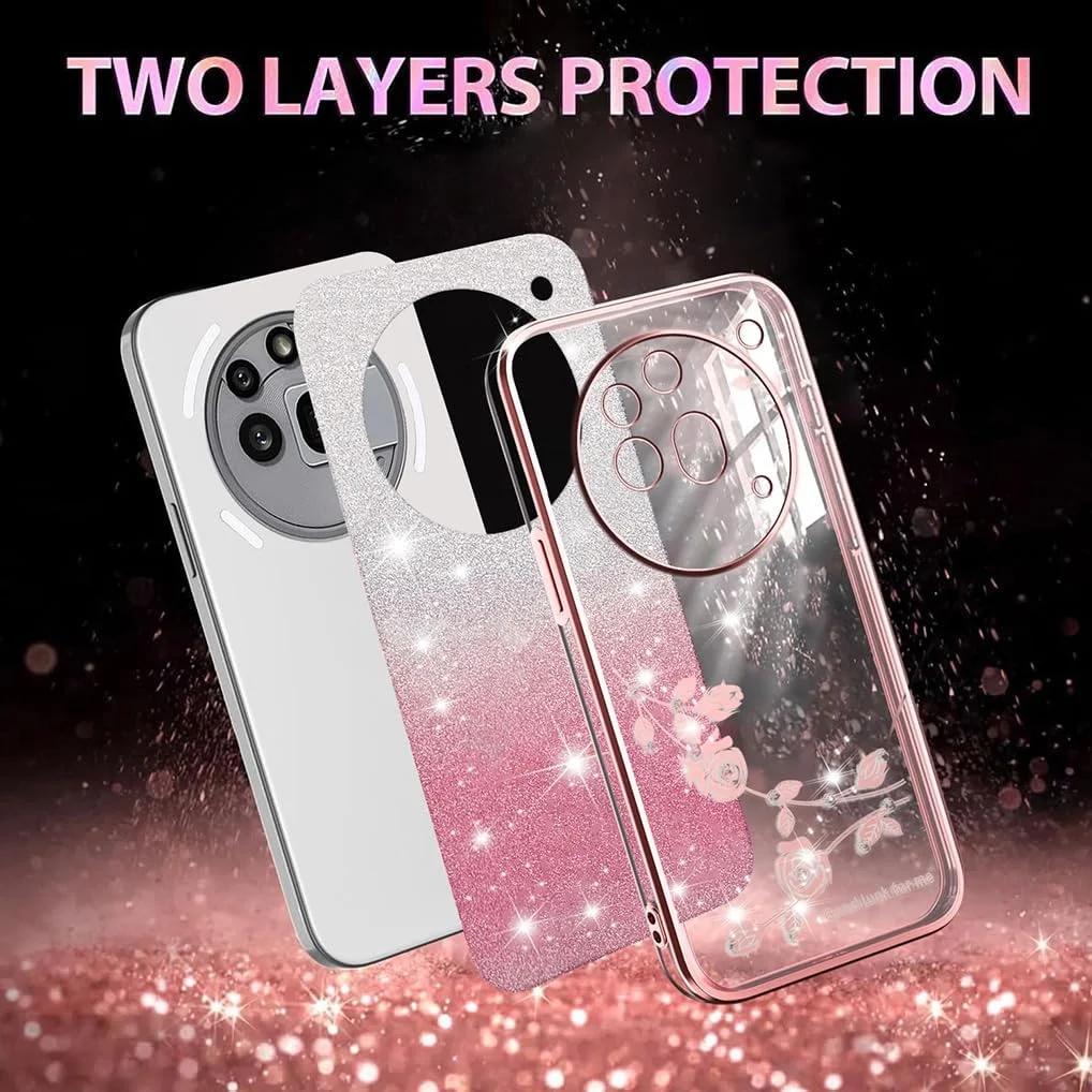 کاور گوشی ناتینگ فون (3a) پرو برند SEAHAI، رنگ градиент، طرح گل زیبا و شیک، سیلیکونی نرم، طراحی دخترانه، فوق العاده نازک، ضد ضربه، بامپر TPU – صورتی کاور گوشی ناتینگ فون (3a) پرو برند SEAHAI، رنگ градиент، طرح گل زیبا و شیک، سیلیکونی نرم، طراحی دخترانه، فوق العاده نازک، ضد ضربه، بامپر TPU – صورتی