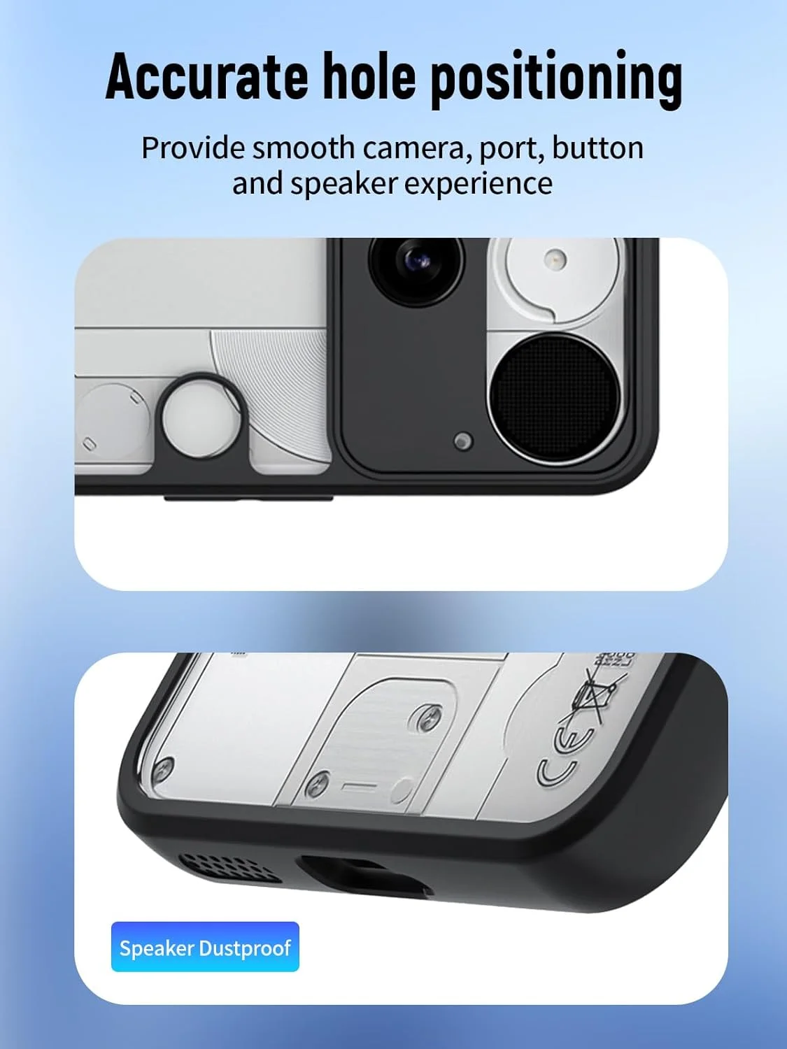 کاور محافظ گوشی موبایل FJIASTB مناسب برای ناتینگ فون (3) مدل 2025، ساخته شده از TPU انعطاف پذیر + PC سخت، ضد ضربه و ضد خش (شفاف)