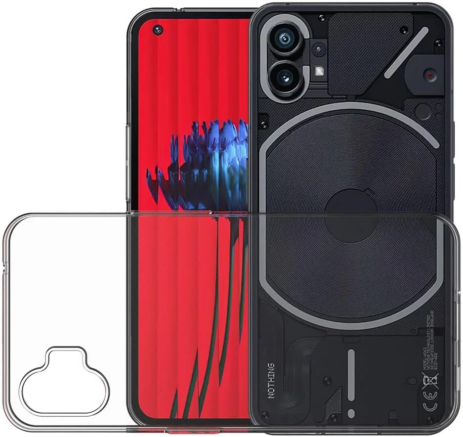 کاور سیلیکونی شفاف سازگار با ناتینگ فون 1 5G، محافظ بامپر کاور سیلیکونی شفاف سازگار با ناتینگ فون 1 5G، محافظ بامپر