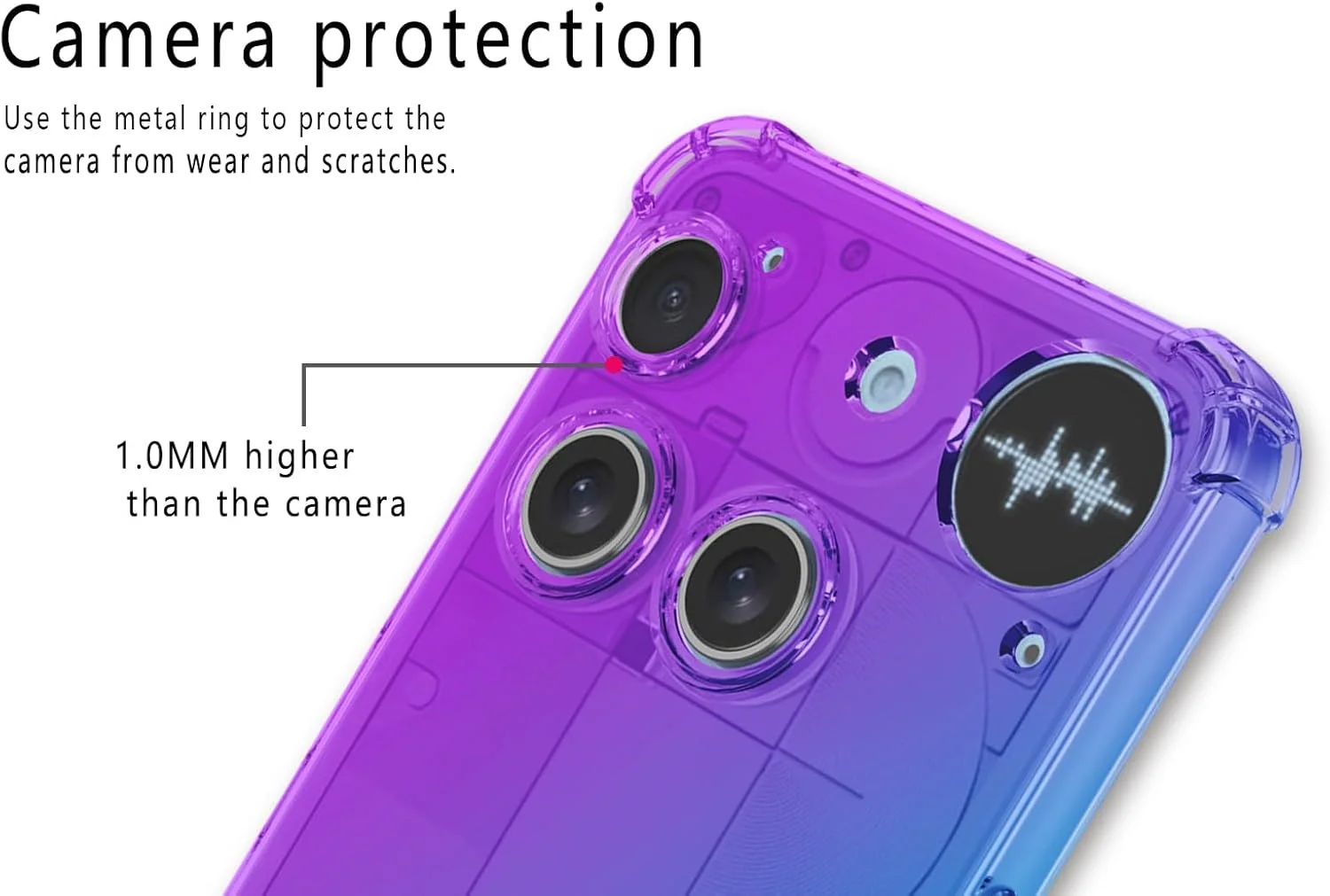 قاب گوشی هوآوی برای Nothing Phone (3)، رنگ градиент، فوق العاده نازک، شفاف، ضد لک، سیلیکونی، نرم، ضد ضربه، محافظ TPU، کاور گوشی (صورتی بنفش) قاب گوشی هوآوی برای Nothing Phone (3)، رنگ градиент، فوق العاده نازک، شفاف، ضد لک، سیلیکونی، نرم، ضد ضربه، محافظ TPU، کاور گوشی (صورتی بنفش)