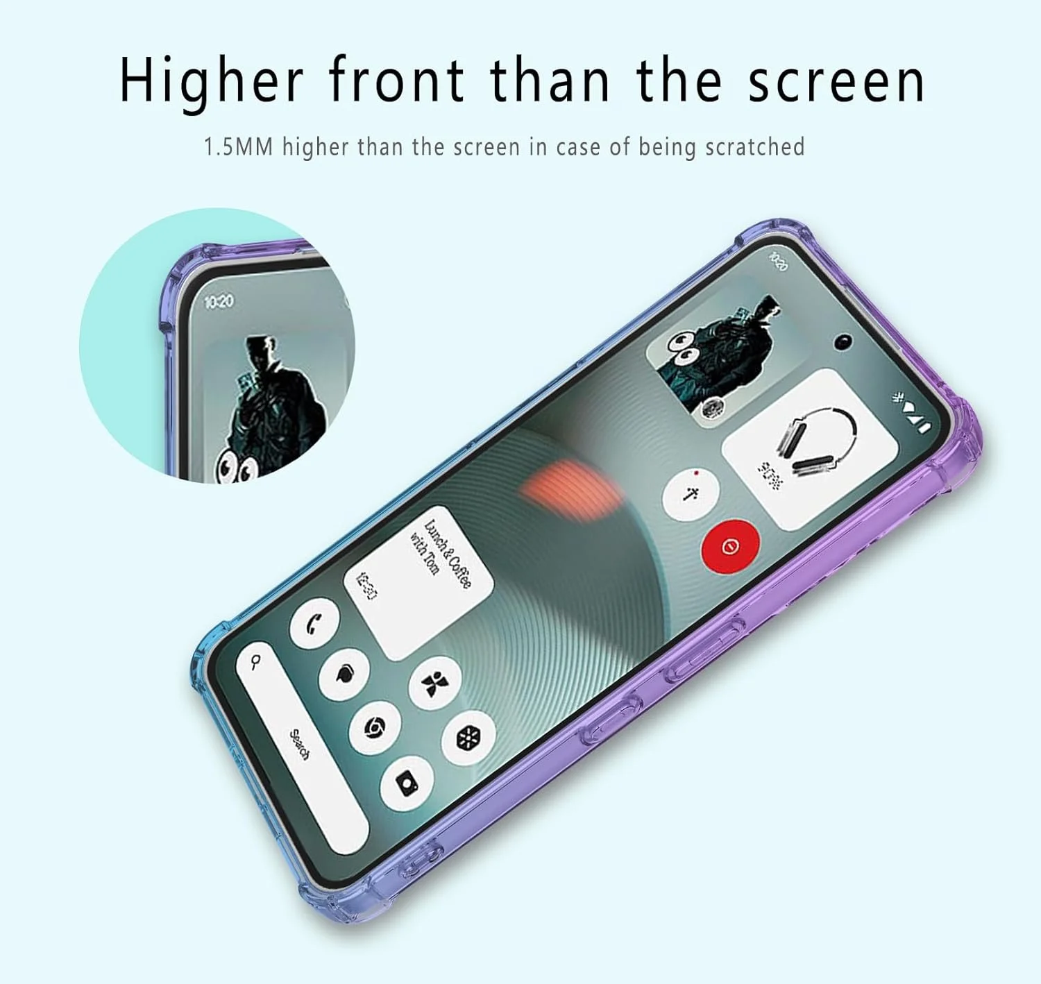 قاب گوشی هوآوی برای Nothing Phone (3)، رنگ градиент، فوق العاده نازک، شفاف، ضد لک، سیلیکونی، نرم، ضد ضربه، محافظ TPU، کاور گوشی (صورتی بنفش) قاب گوشی هوآوی برای Nothing Phone (3)، رنگ градиент، فوق العاده نازک، شفاف، ضد لک، سیلیکونی، نرم، ضد ضربه، محافظ TPU، کاور گوشی (صورتی بنفش)