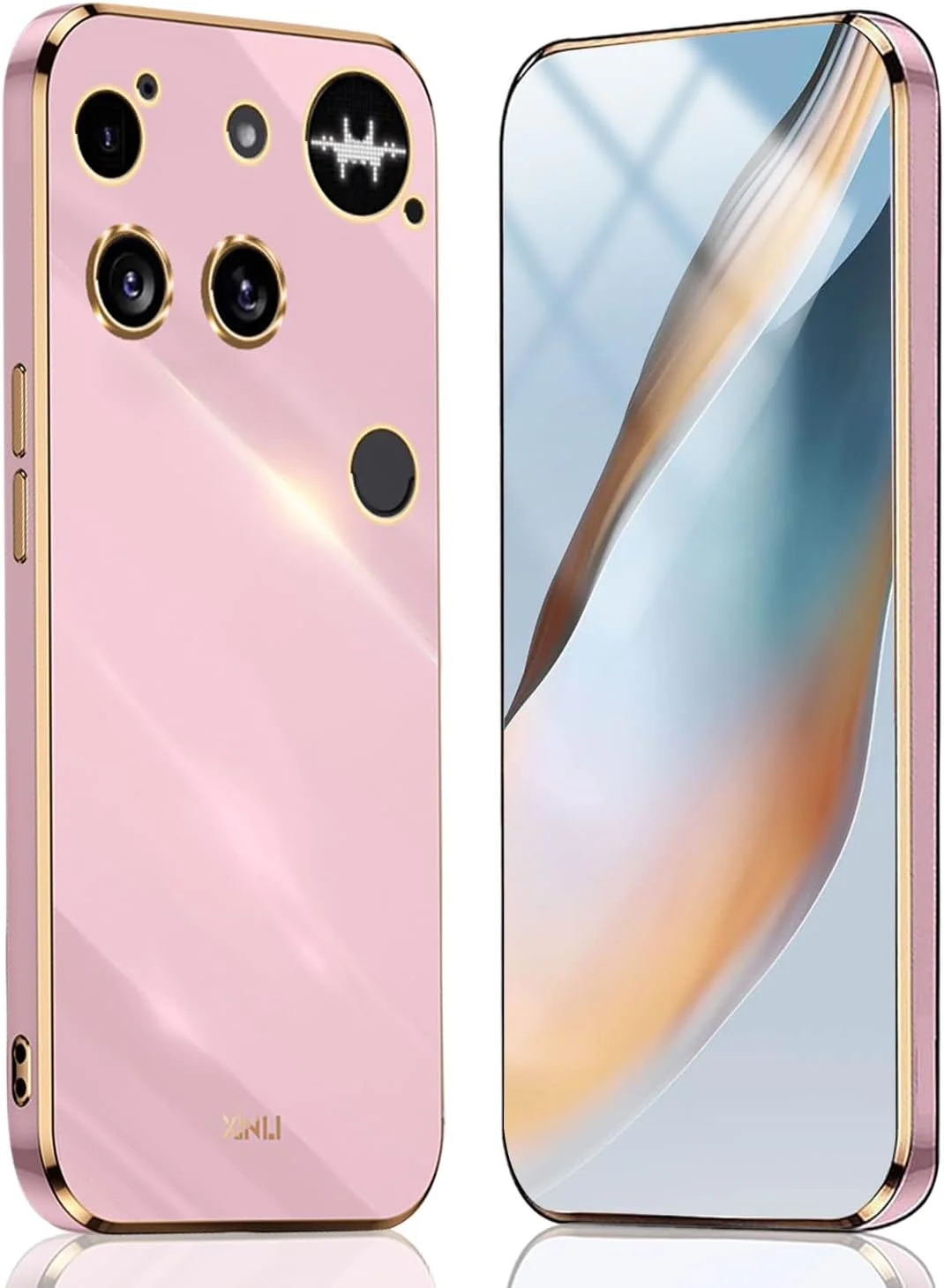 قاب محافظ گوشی ناتینگ فون (3) هاویه، روکش TPU سیلیکونی باریک و انعطاف پذیر با روکش آبکاری شده، ضد خش و مقاوم در برابر ضربه. بنفش