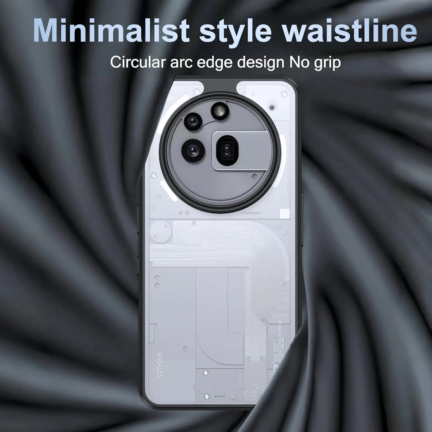 قاب محافظ گوشی ناتینگ فون (3a) پرو، ضد زردی، نیمه شفاف مات، ضد ضربه، سازگار با MagSafe (مشکی مات) قاب محافظ گوشی ناتینگ فون (3a) پرو، ضد زردی، نیمه شفاف مات، ضد ضربه، سازگار با MagSafe (مشکی مات)